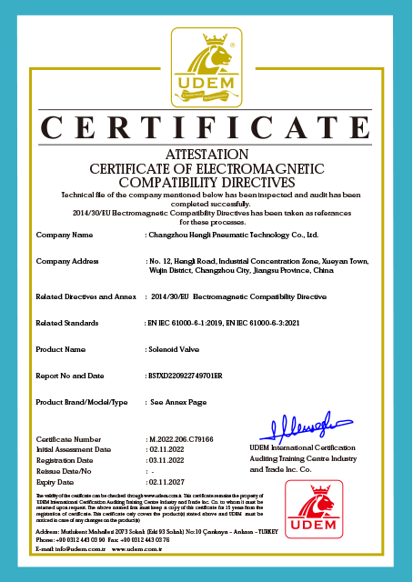 CE certification - Valve class